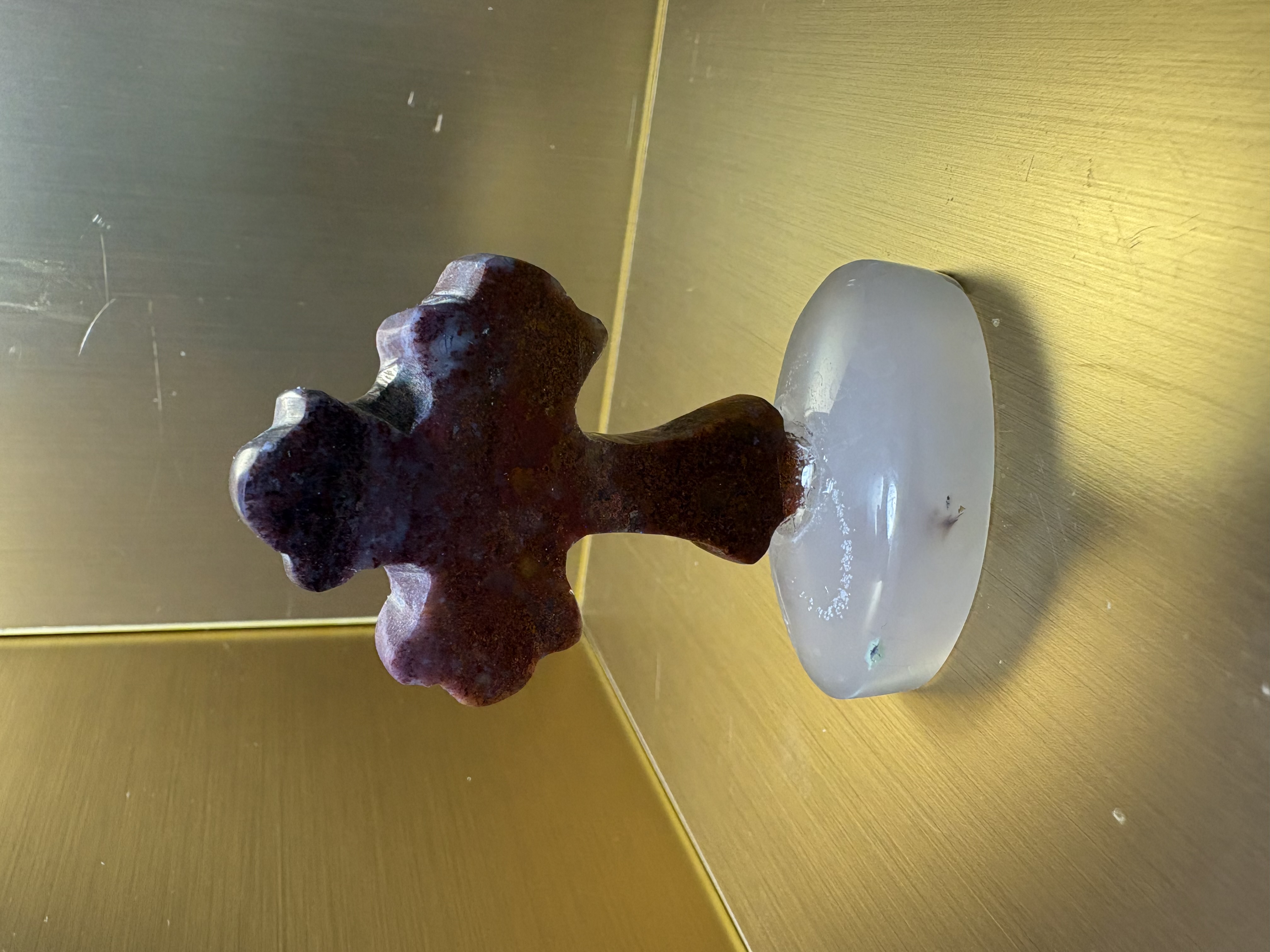 صلیب شجر منظره با پایه عقیق